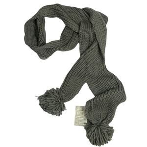 Urban Outfitters Gray Chunky Knit Pompom Scarf New with tag W-110